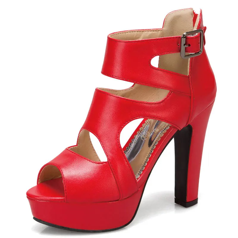 Funki Findz | Shoes | Women's Block Heeled Platform Sandals