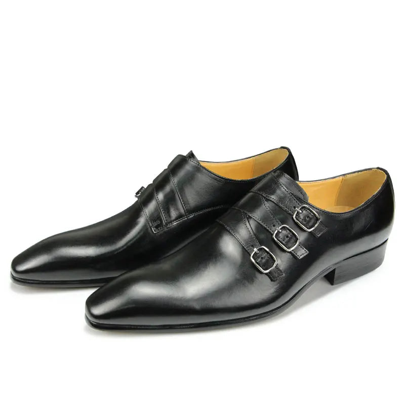 Funki Findz | Shoes | Men's Genuine Leather Pointed Toe Shoes