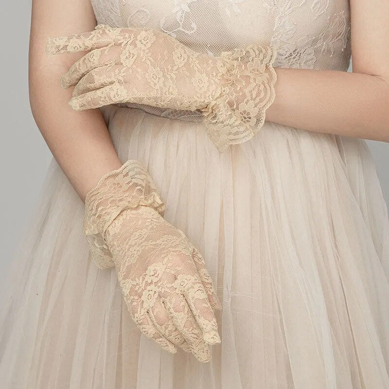 Funki Findz | Gloves | Women's Gothic Fingerless Lace Gloves