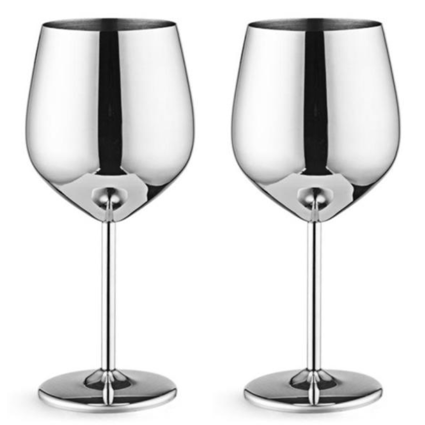 Funki Findz | Glasses | Stainless Steel Champagne Flutes 2 Pcs