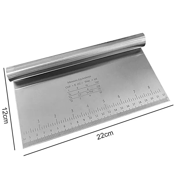 Funki Findz | Cooking Scrapers | Stainless Steel Dough Cutter