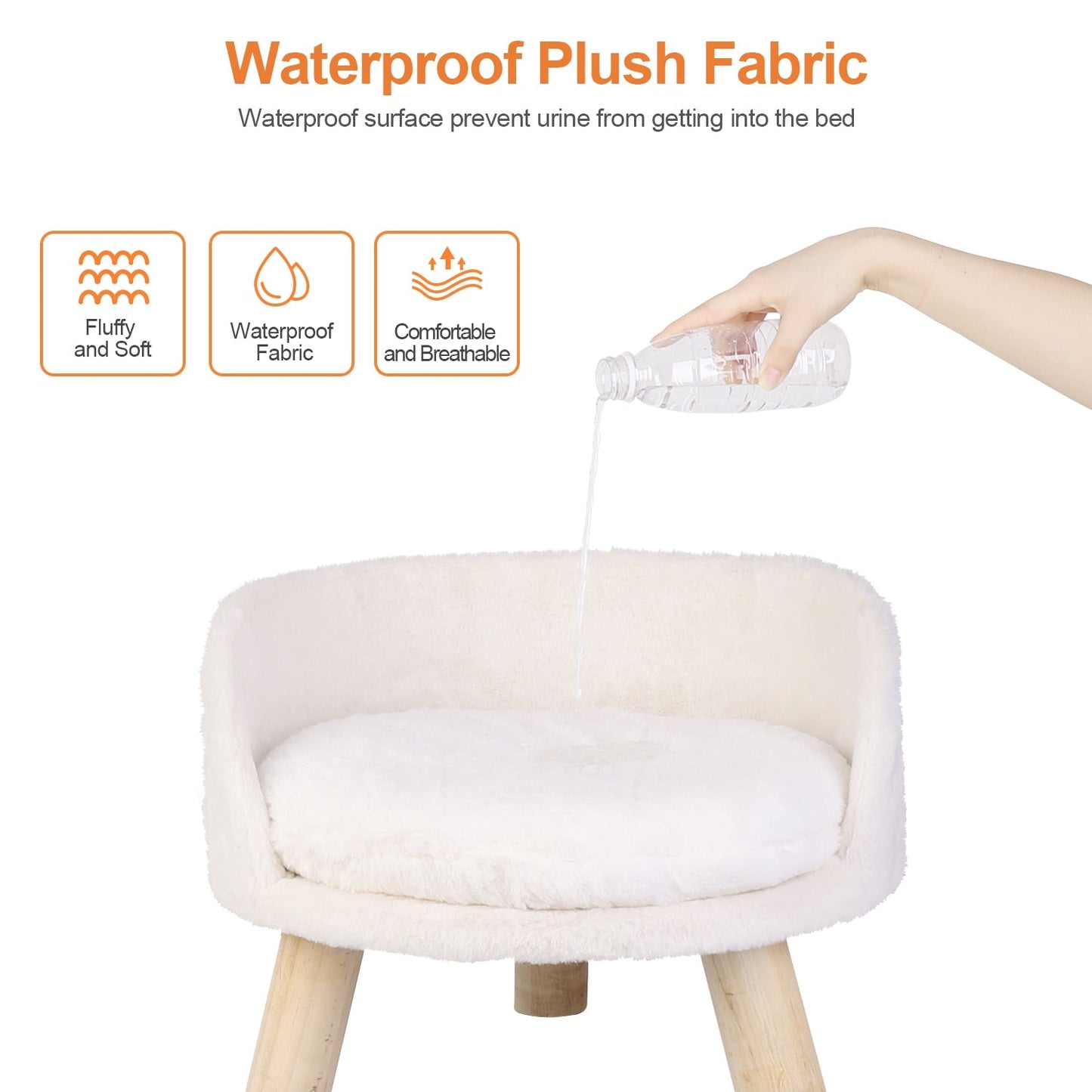 Funki Findz | Pet Beds | Pet Sofa Bed | Raised Small Dog Couch