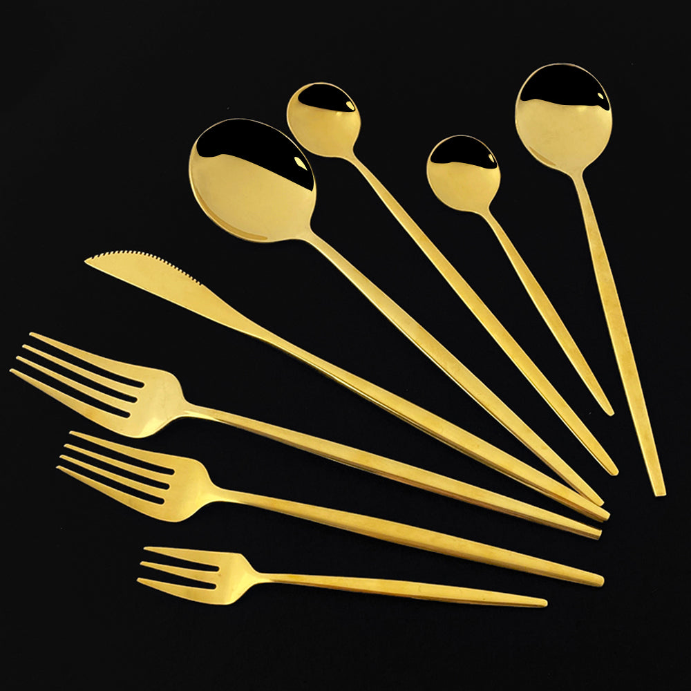 Funki Findz | Spoons | Stainless Steel Long Handled Spoons 6Pc
