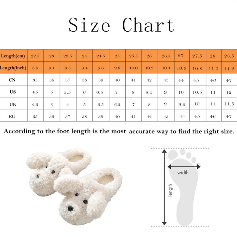Funki Findz | Shoes | Women's Fluffy Warm Cartoon Dog Slippers