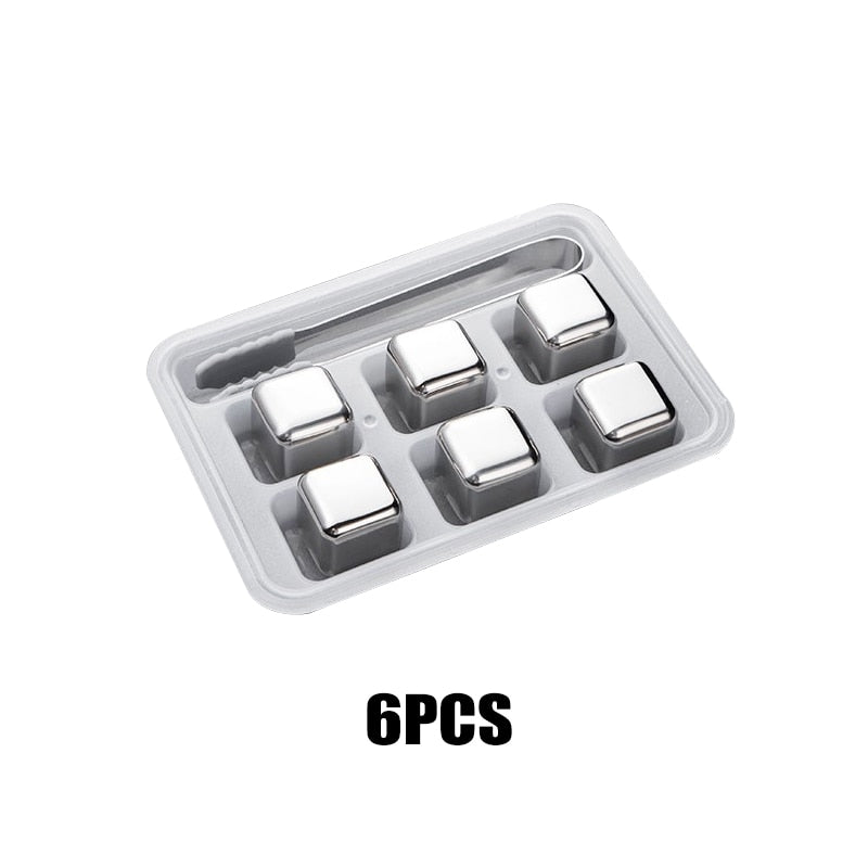 Funki Findz | Whisky Stones | Stainless Steel Ice Cubes Sets