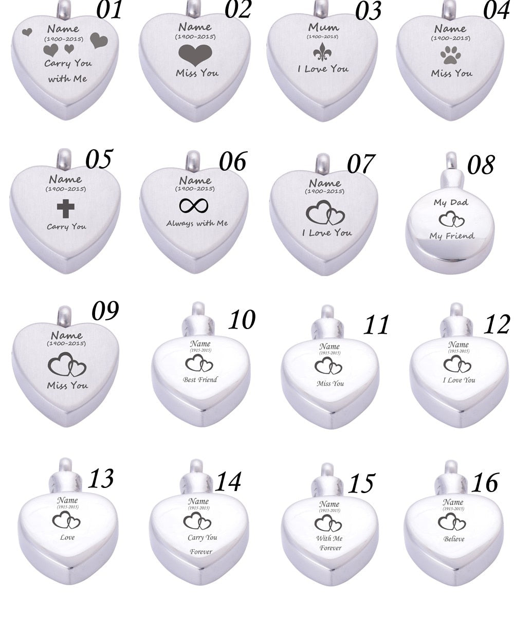 Funki Findz | Cremation Urn Necklaces | Always In My Heart Urn