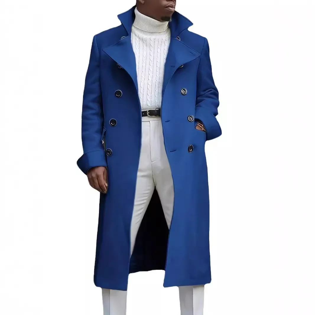 Funki Findz | Jackets | Men's Smart Double Breasted Dress Coat