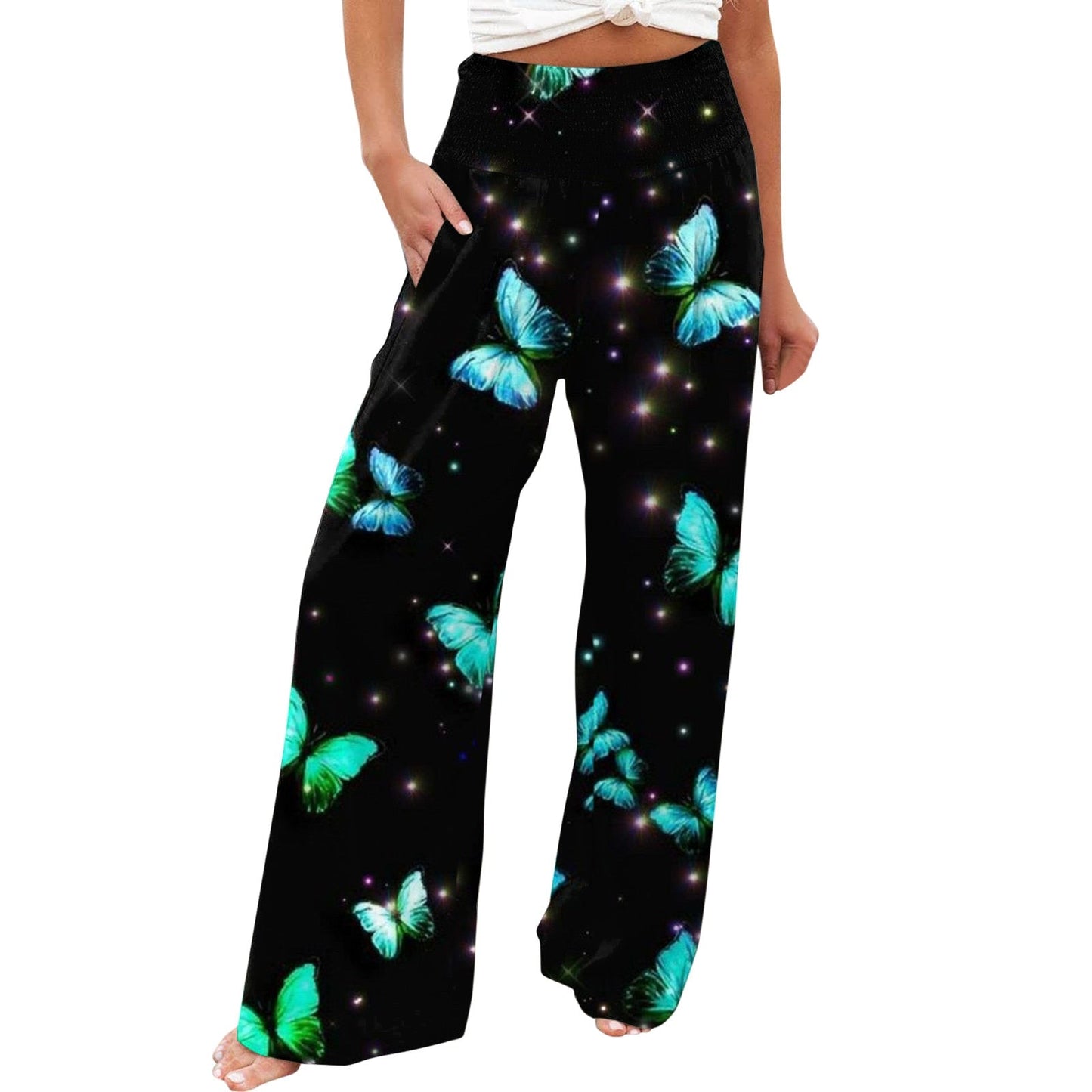 Funki Findz | Pants | Women's Boho Wide Leg Long Pants