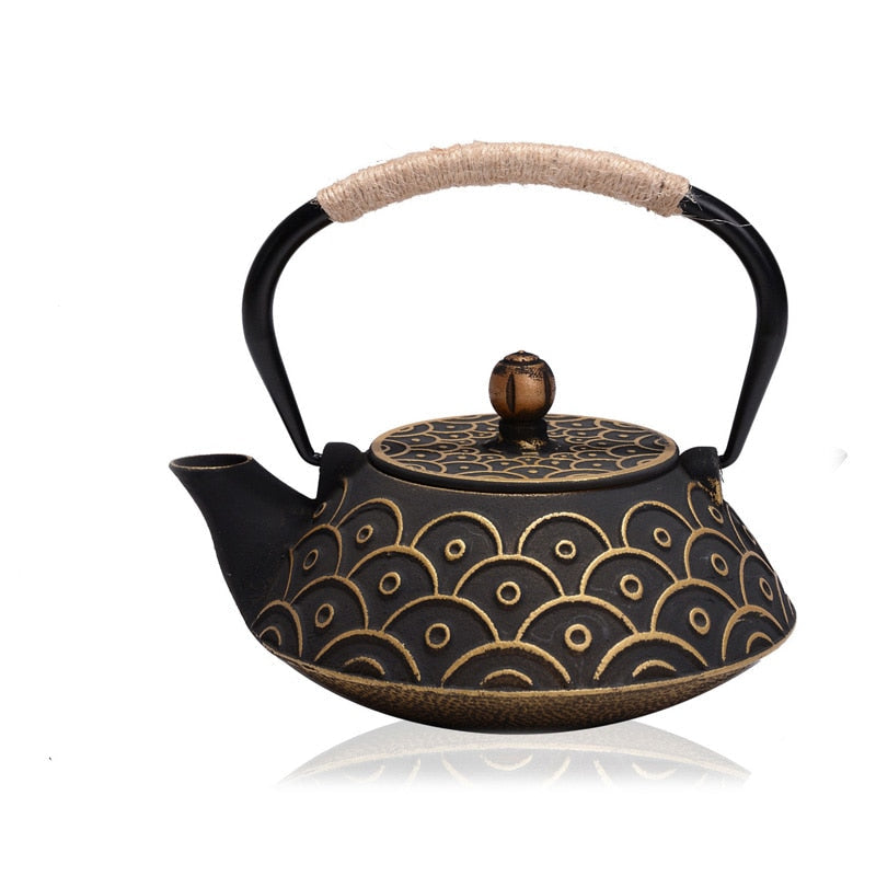 Funki Findz | Teapots | Cherry Blossoms Cast Iron Tea Kettle