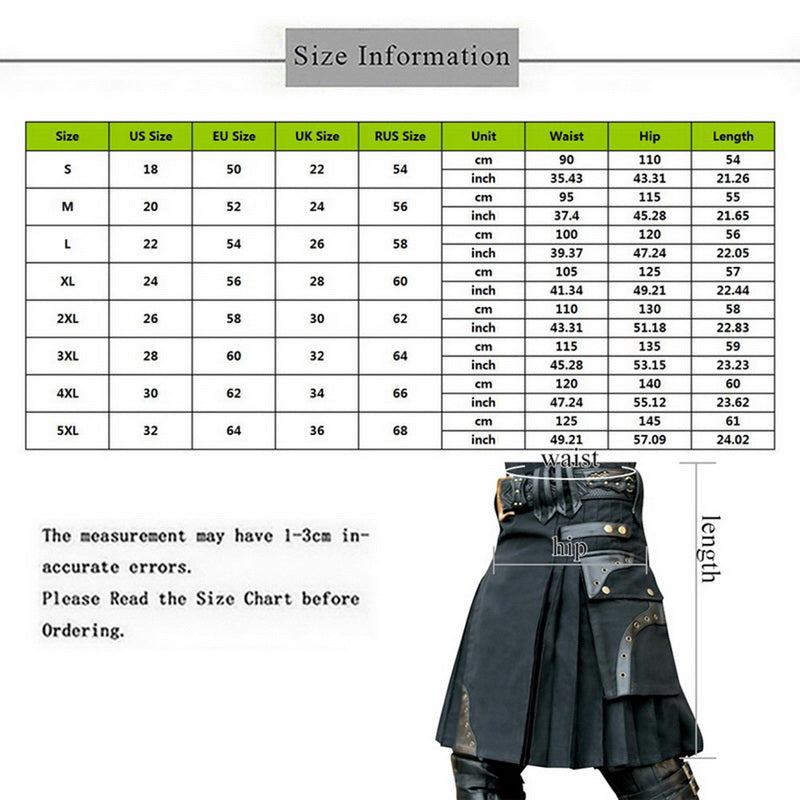 Funki Findz | Skirts | Men's Steampunk Cosplay Larp Utility Kilts