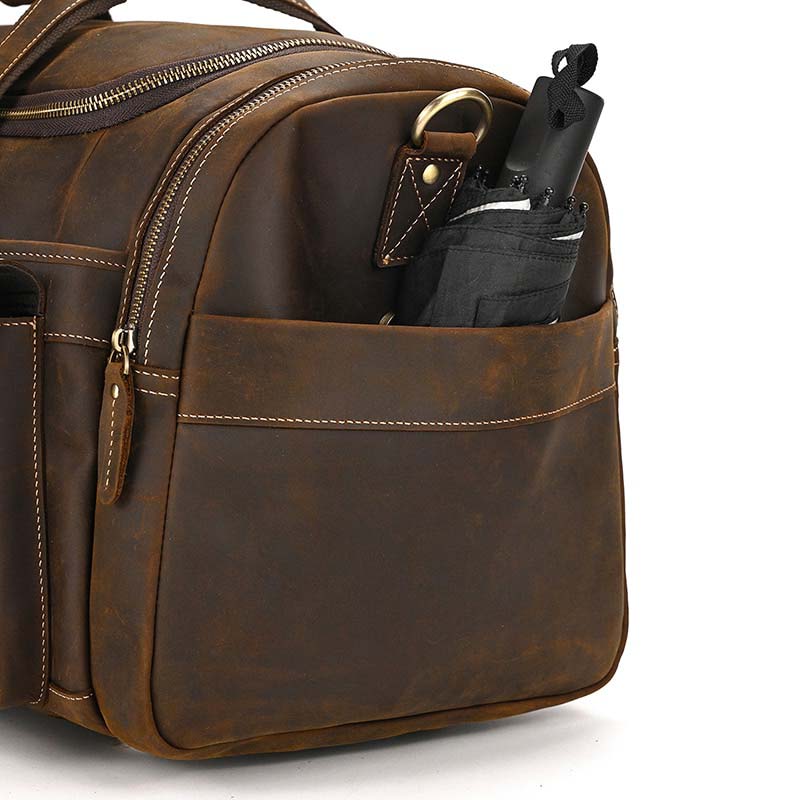 Funki Findz | Bags | Travel Bags | Men's Leather Overnight Bag
