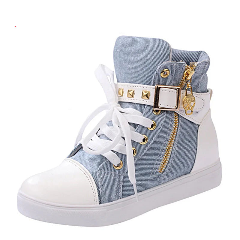 Funki Findz | Boots | Women's Zip Buckle Ankle Boot Sneakers