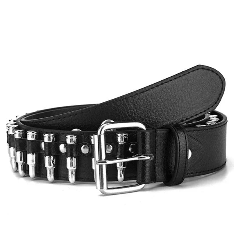 Funki Findz | Belts | Unisex Hollow Bullet Shape Decoration Belt