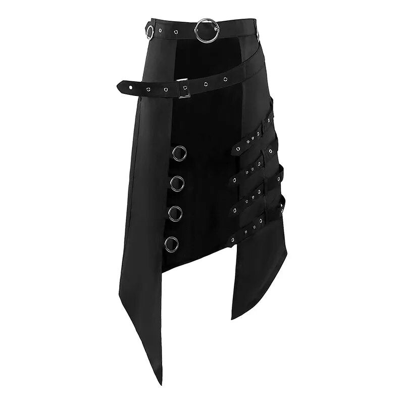 Funki Findz | Skirts | Men's Gothic Punk Buckle Strap Half Skirts