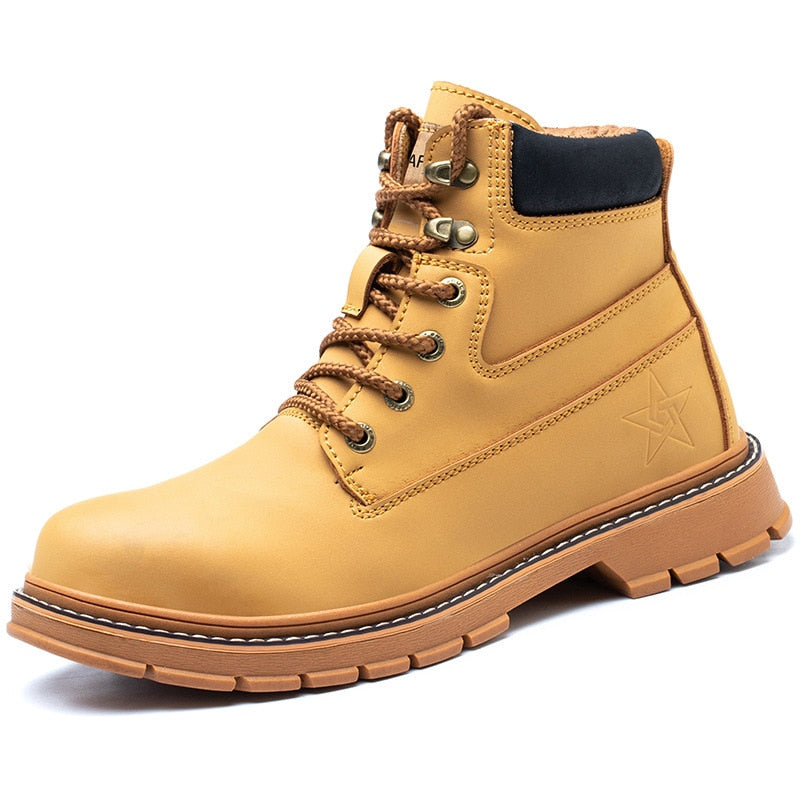 Funki Findz | Boots | Men's Steel Cap Toe High-Top Work Boots