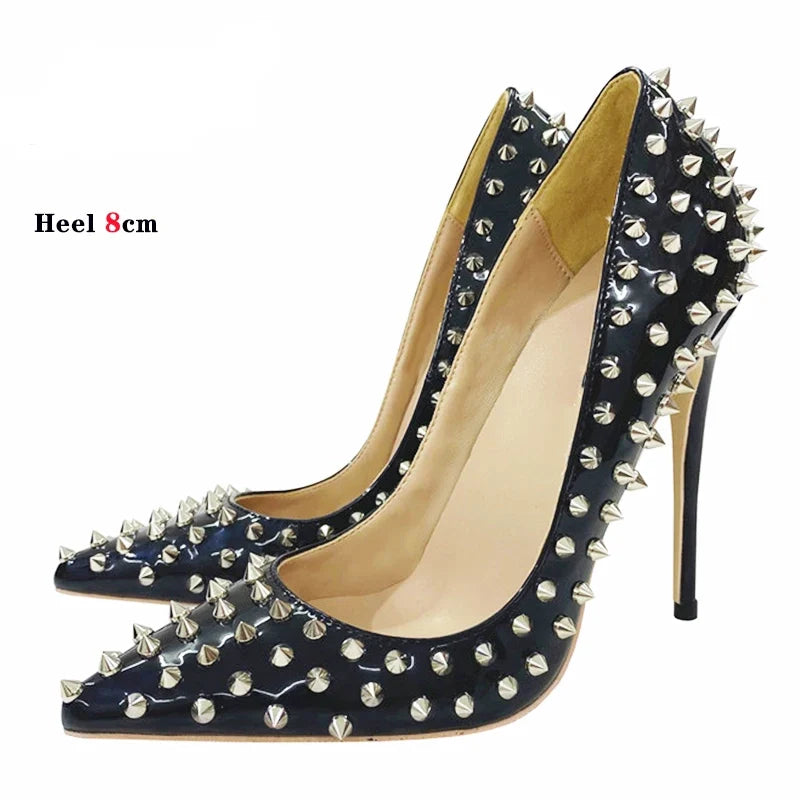 Funki Findz | Shoes | Women's Spikes Rivets Super High Stilettos