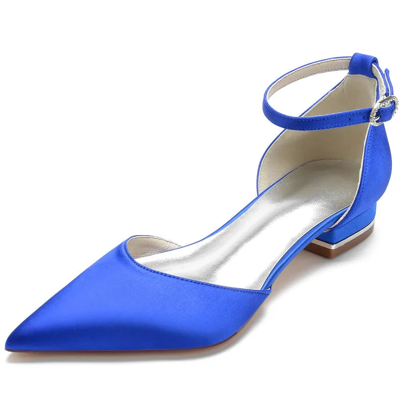 Funki Findz | Shoes | Women's Satin Pointy Toe Wedding Flats
