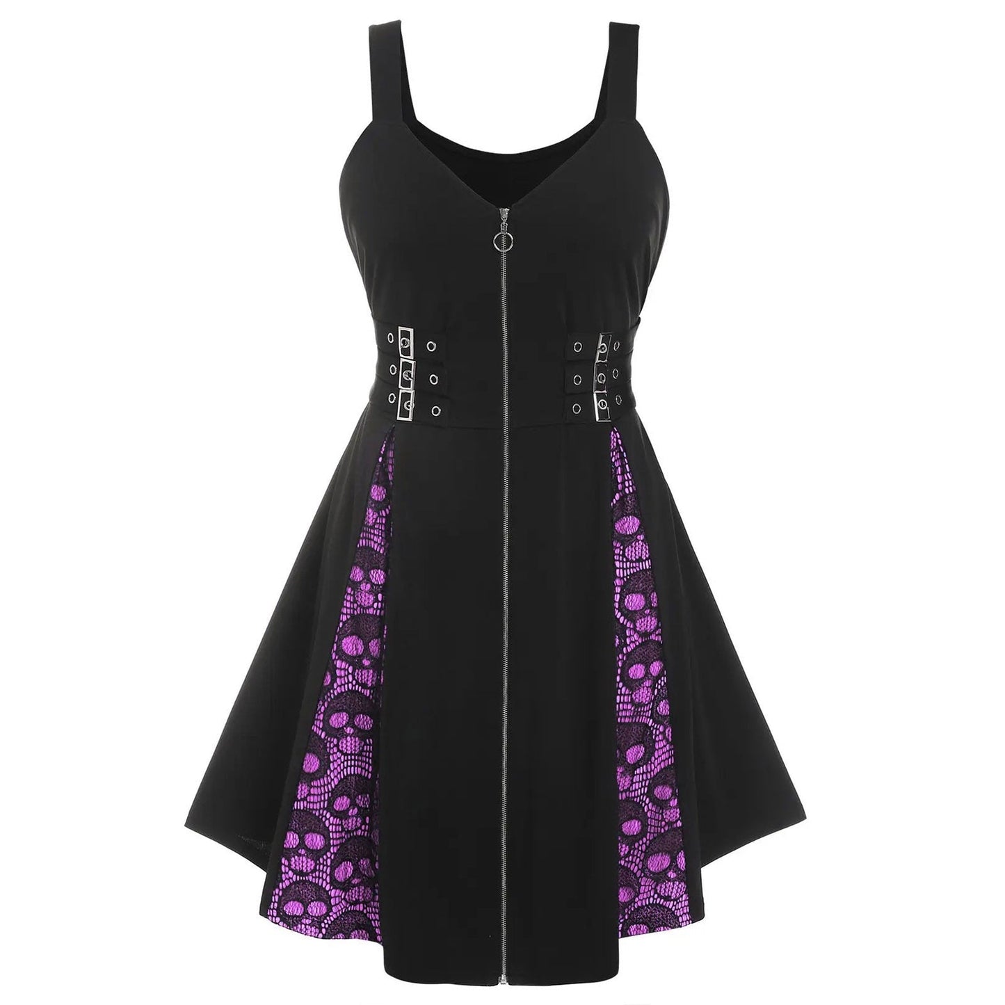 Funki Findz | Dresses | Women's Skull Print Halloween Dress