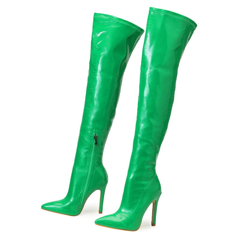 Funki Findz | Boots | Women's Over-the-Knee High Stiletto Boots