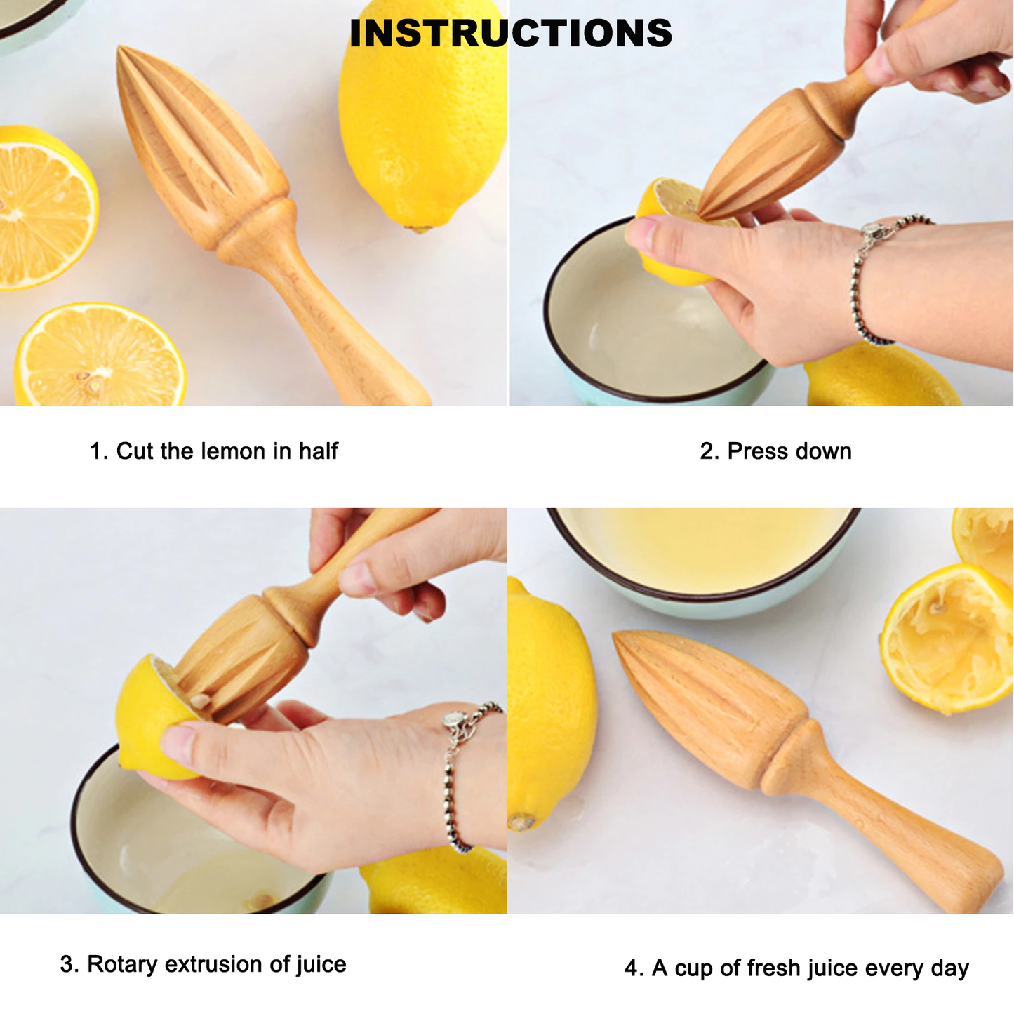 Funki Findz | Lemon Juicers | Wooden Juice Reamer