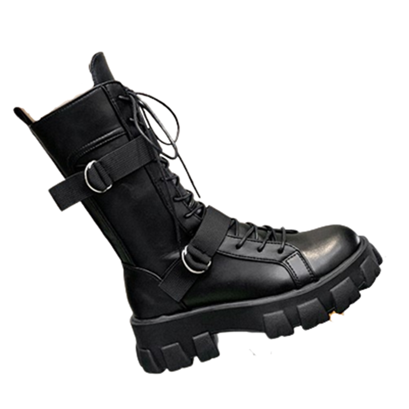 Funki Findz | Boots | Women's Lace-Up Combat Boots Biker Boot