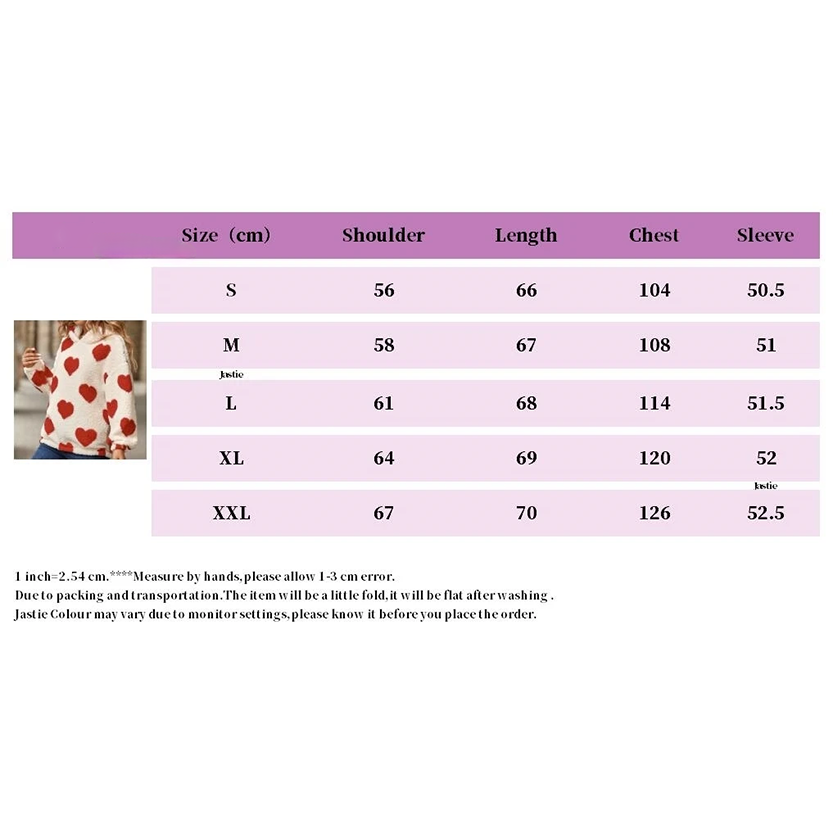 Funki Findz | Sweaters | Women's Cute Fuzzy Heart Sweatshirt