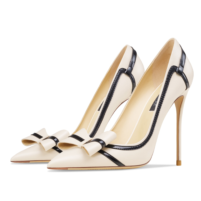Funki Findz | Shoes | Women's Leather Butterfly-Knot Stilettos