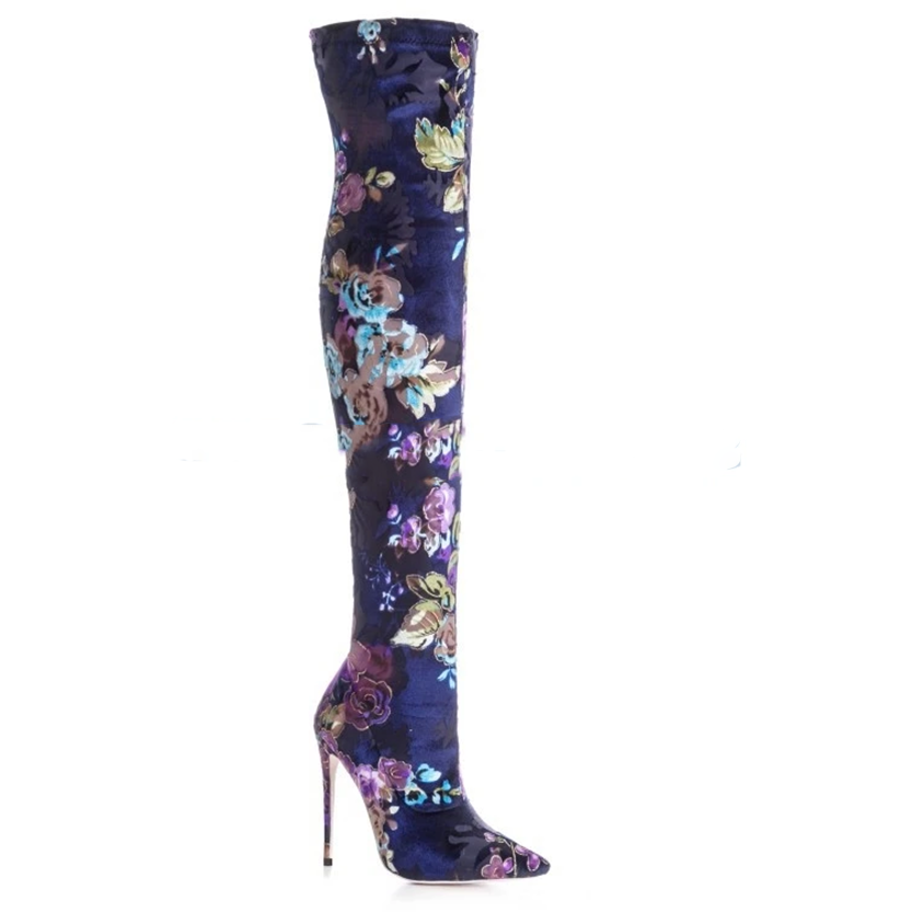 Funki Findz | Boots | Women's Over Knee Stretch Stiletto Boots