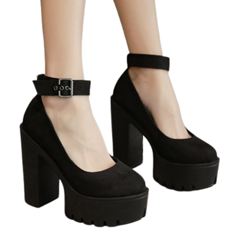 Funki Findz | Shoes | Women's High Buckle Strap Lolita Platforms