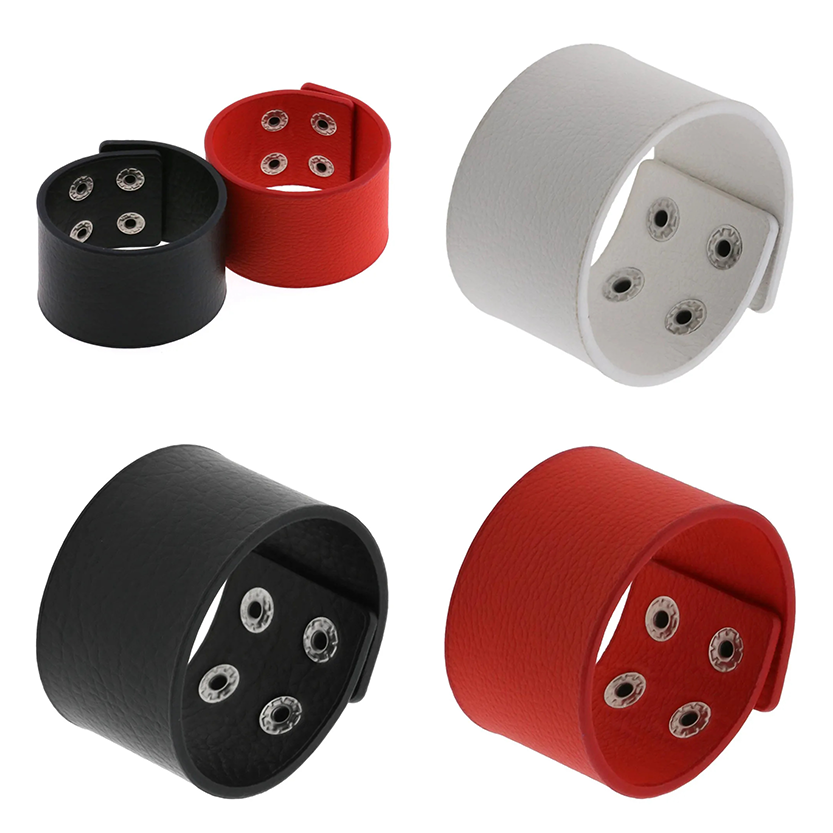 Funki Findz | Bracelets | Men's Women's Punk Wide Leather Cuff
