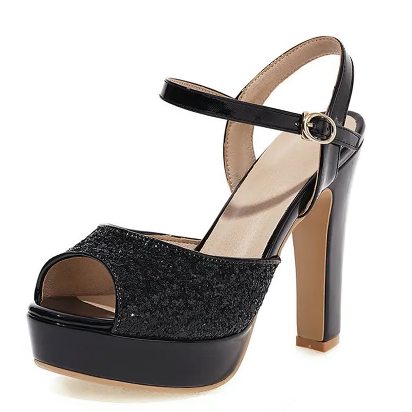 Funki Findz | Shoes | Women's Gold Silver High Chunky Sandals