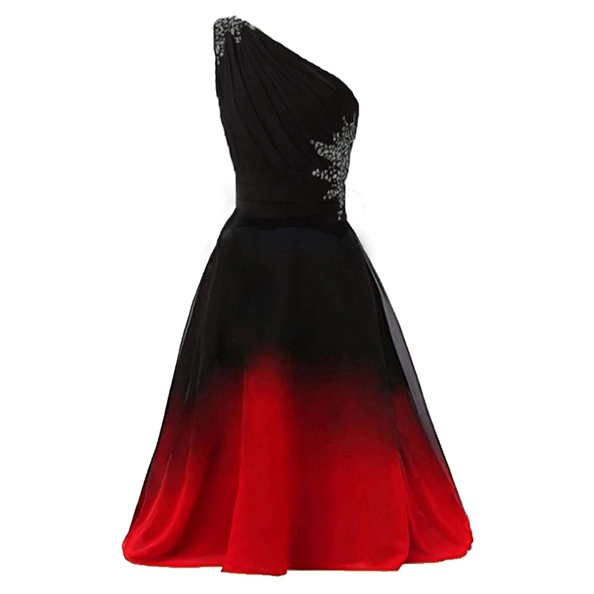 Funki Findz | Dresses | Women's Gradient Chiffon Cocktail Dress