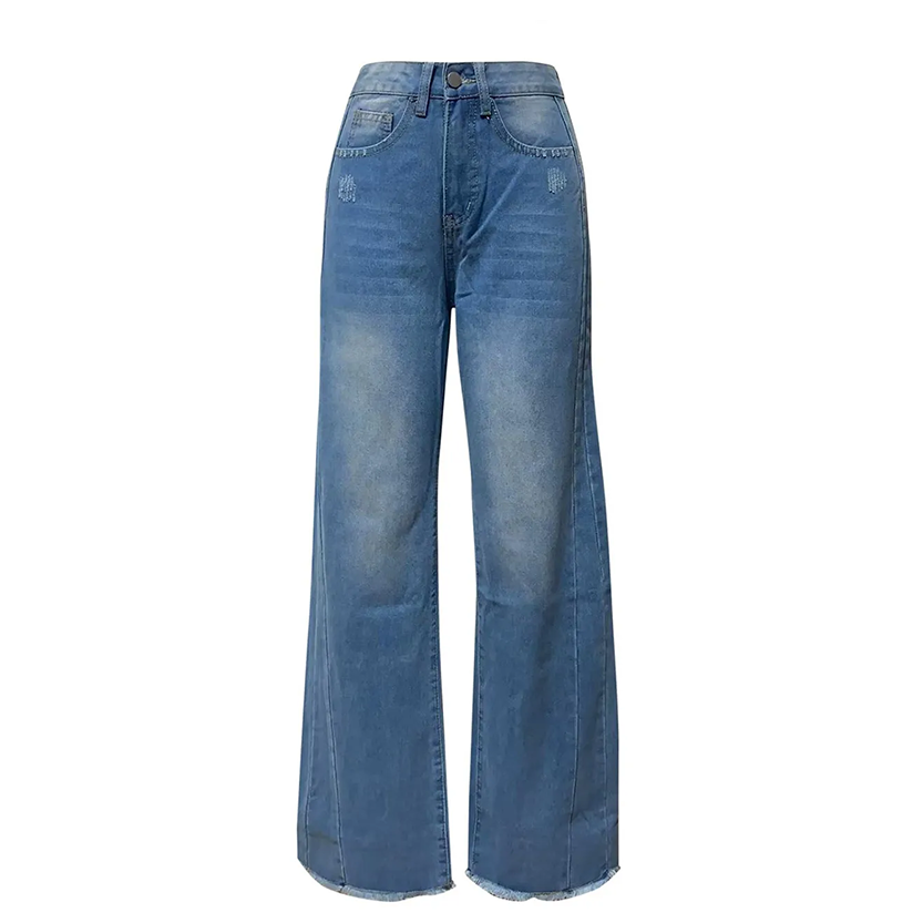 Funki Findz | Pants | Women's Raw Hem Wide Leg Jeans