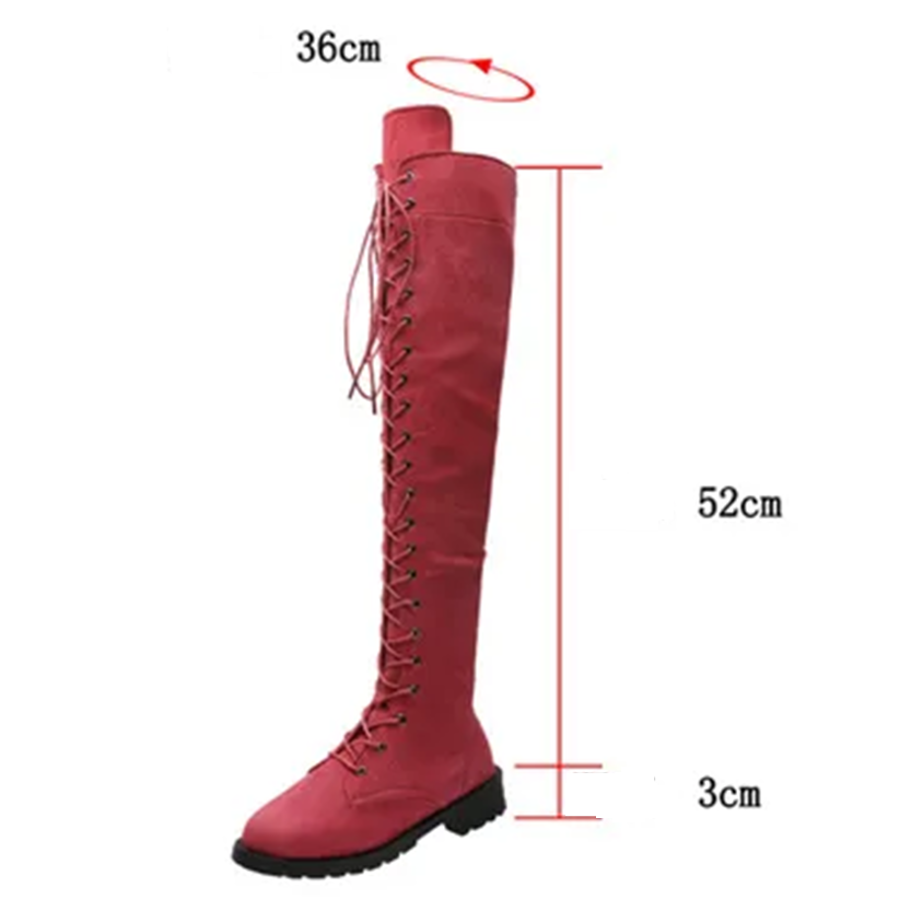 Funki Findz | Boots | Women's Over Knee Lace Up Long Boots