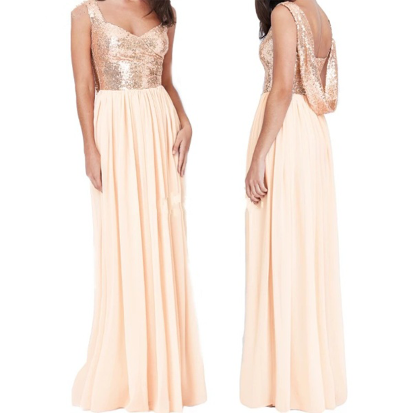Funki Findz | Dresses | Women's Sequin Prom Bridesmaid Dress