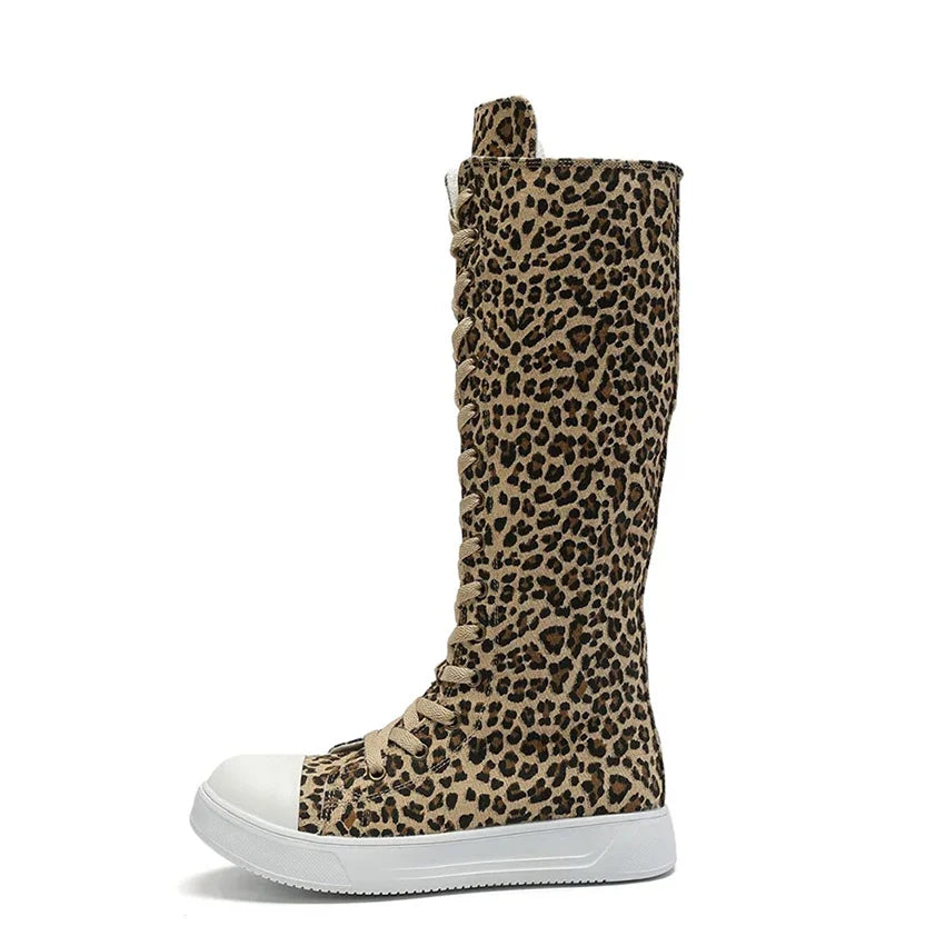 Funki Findz | Boots | Women's Streetwear Lace Up Canvas Boots