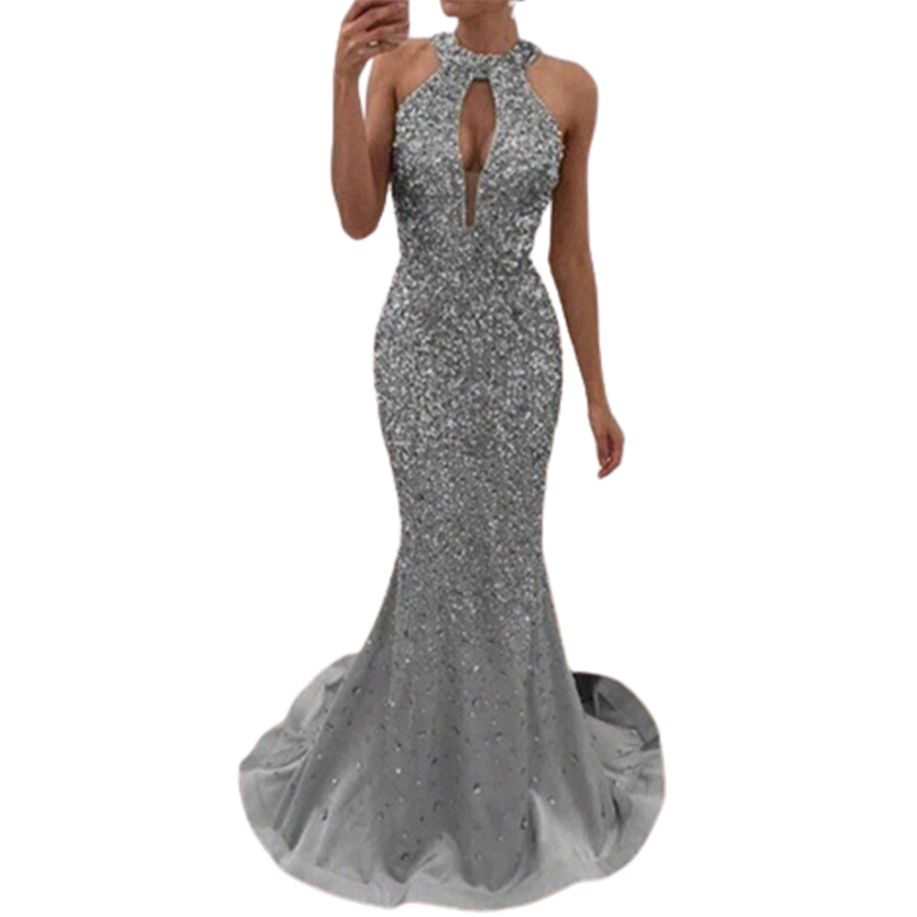 Funki Findz | Dresses | Women's Long Shimmery Mermaid Gown