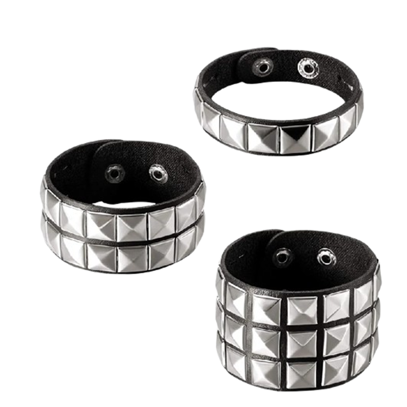 Funki Findz | Bracelets | Unisex Leather Adjustable Cuff Bracelets