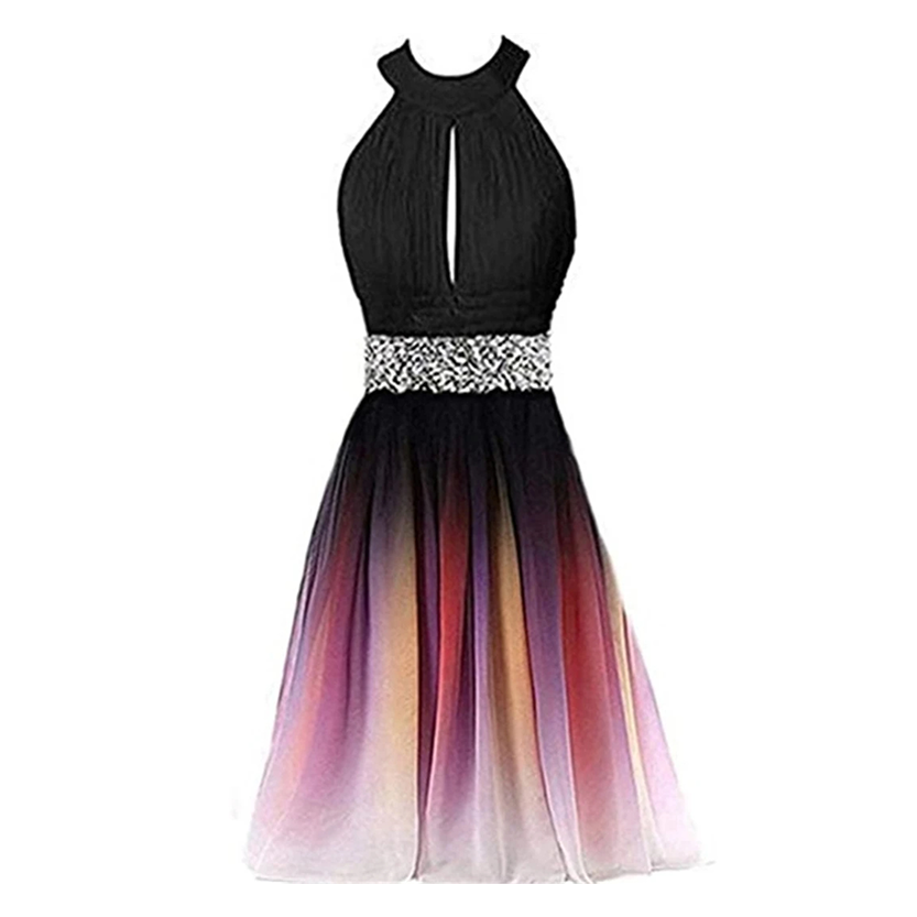 Funki Findz | Dresses | Women's Chiffon Short Cocktail Dress