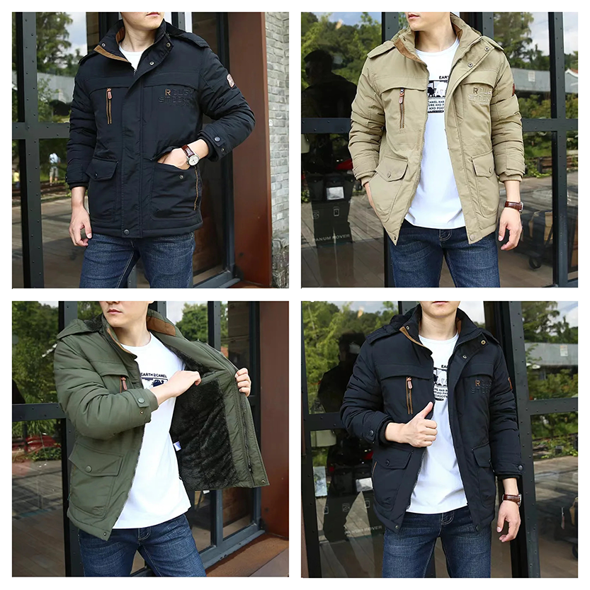 Funki Findz | Jackets | Men's Winter Hooded Windbreaker Parka