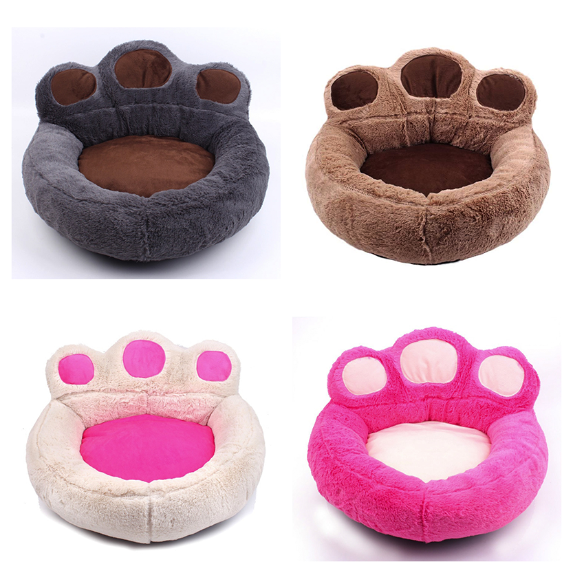 Funki Findz | Pet Beds | Cute Fluffy Paw Shaped Dog Cat Beds