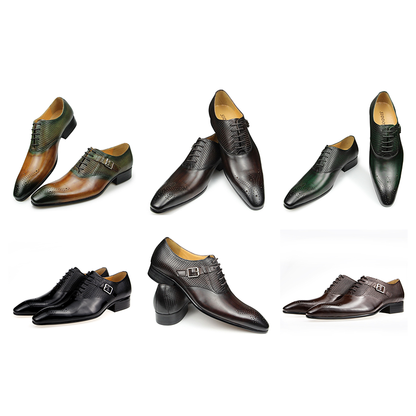 Funki Findz | Shoes | Men's Luxury Leather Brogue Dress Shoe