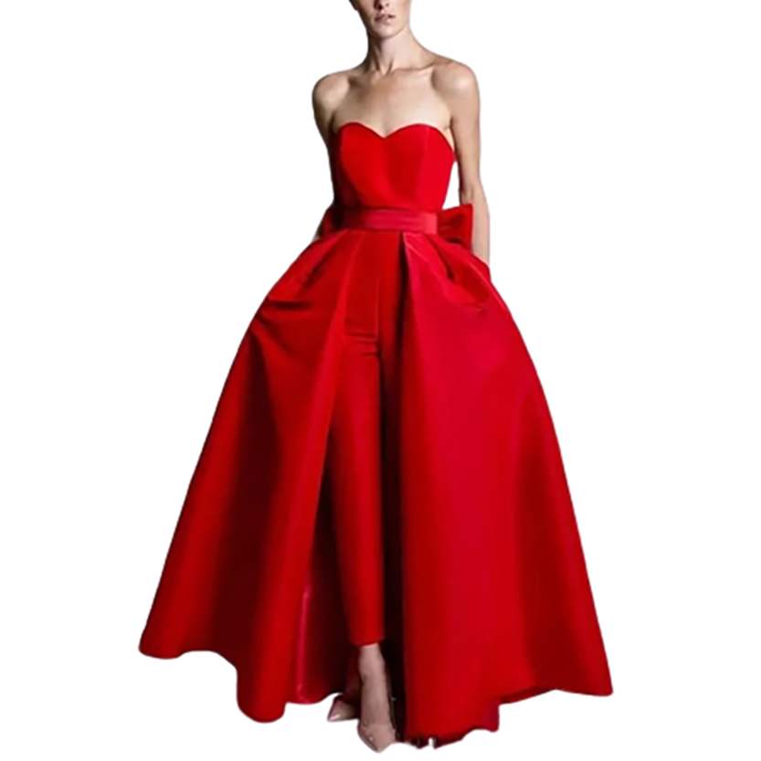 Funki Findz | Dresses | Women's Pantsuit Dress Detachable Skirt