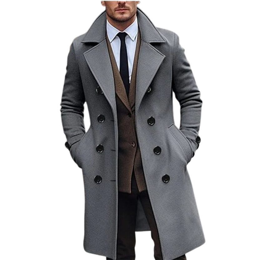 Funki Findz | Jackets | Men's Large Button Business Overcoat