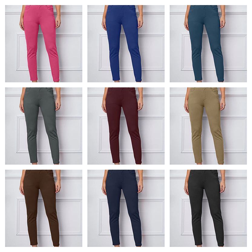 Funki Findz | Pants | Women's Stretchy 3/4 Cropped Pants