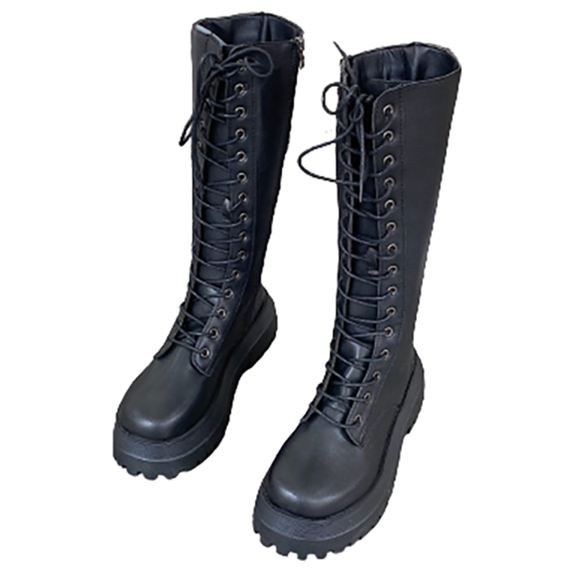 Funki Findz | Boots | Women's White Gothic Punk Lace Up Boots