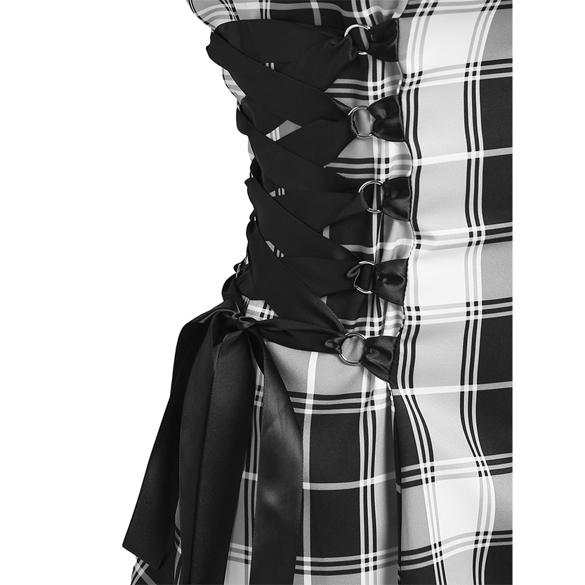 Funki Findz | Dresses | Women's Fairy Grunge Plaid Mini Dress