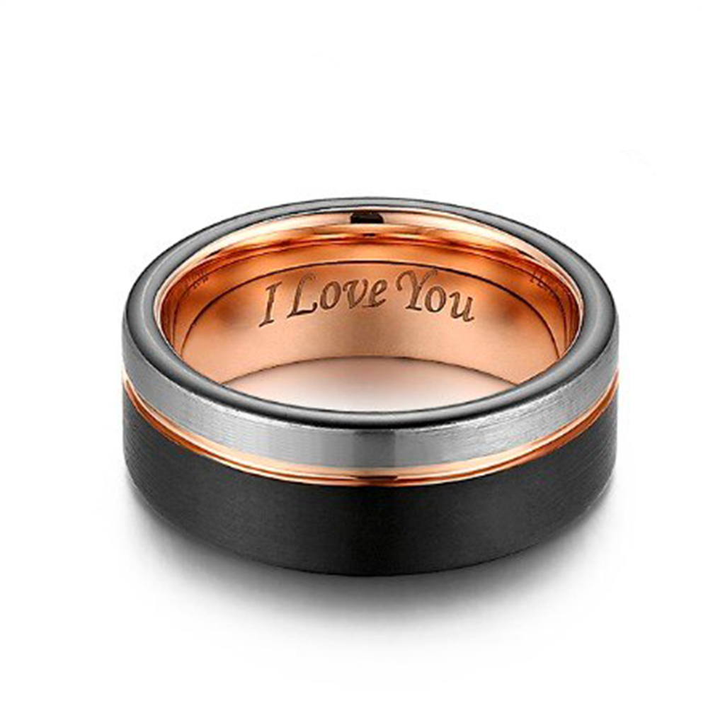 Funki Findz | Rings | Men's Two Tone Wedding Engagement Ring