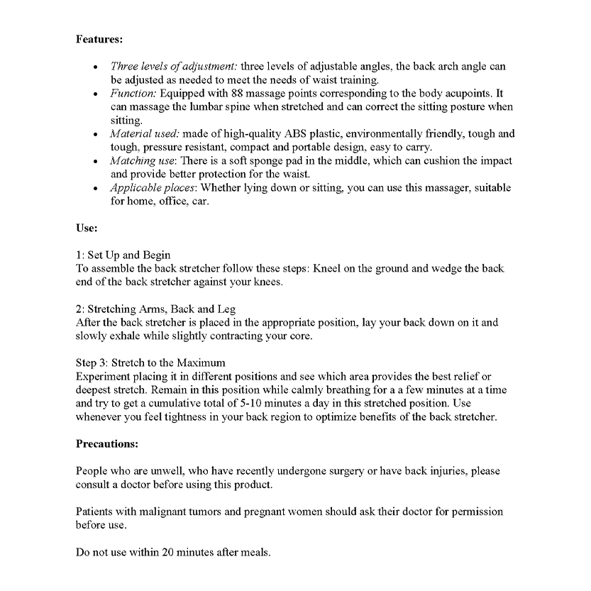 Funki Findz | Back Massager Stretcher | Adjustable Massager