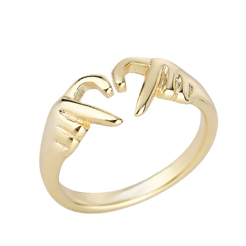 Funki Findz | Rings | Women's Love Heart Hand Gesture Ring